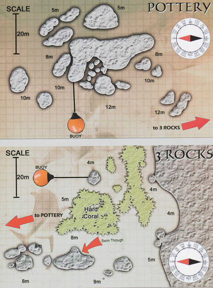 Pottery / 3 Rocks — дайв-сайт